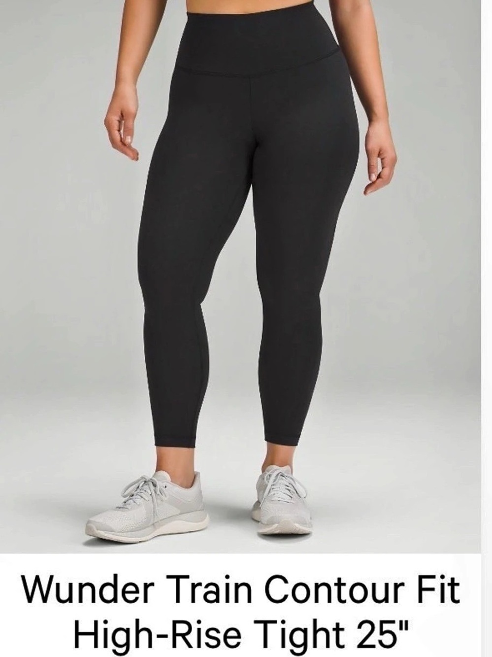 Lululemon Wunder Train Contour Fit High-Rise Tight 25" Black Leggings